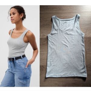 Gap | Modern Scoopneck Tank Top In Heather Grey